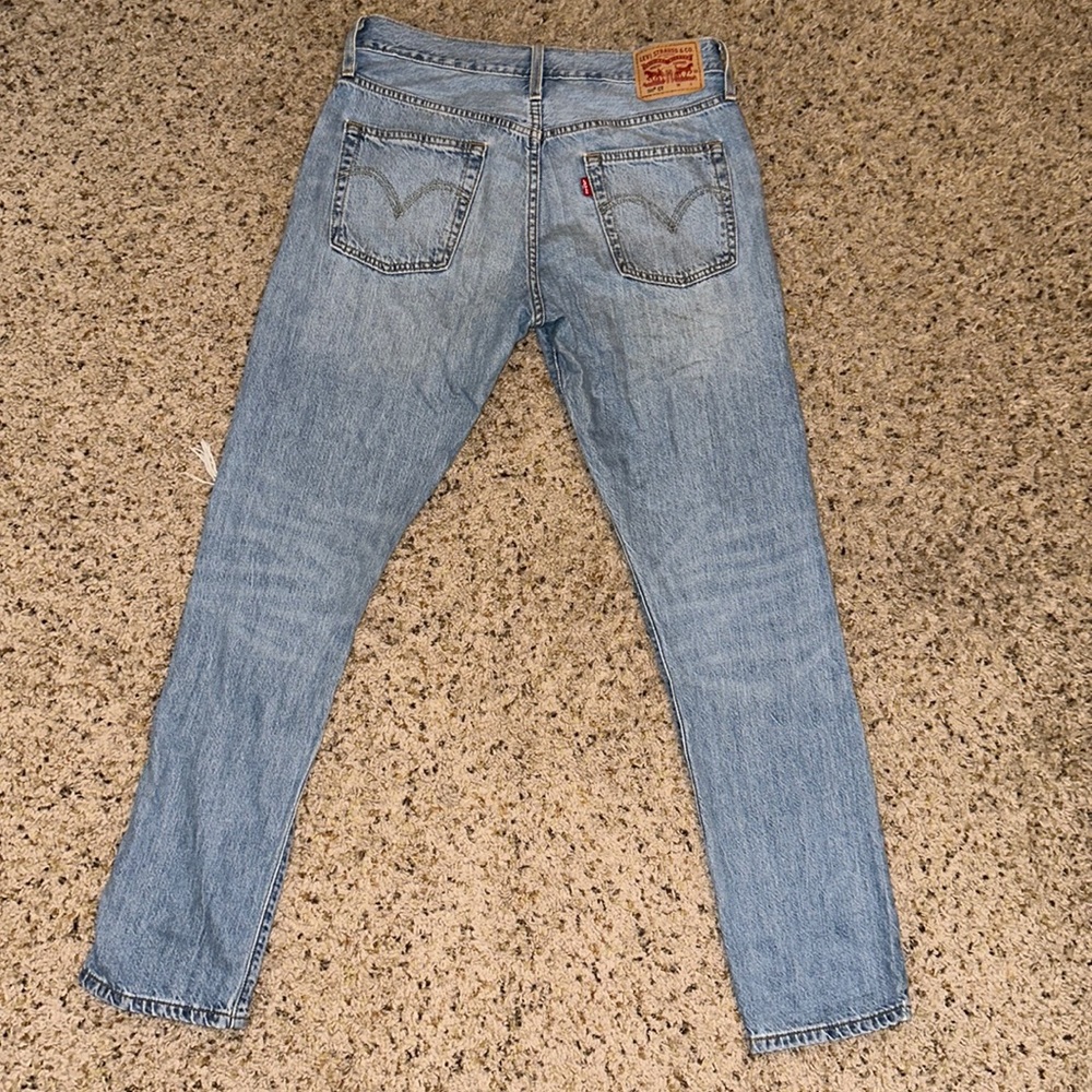 Levi 501 Vintage Jeans With Beige Patch - Picture 3 of 6
